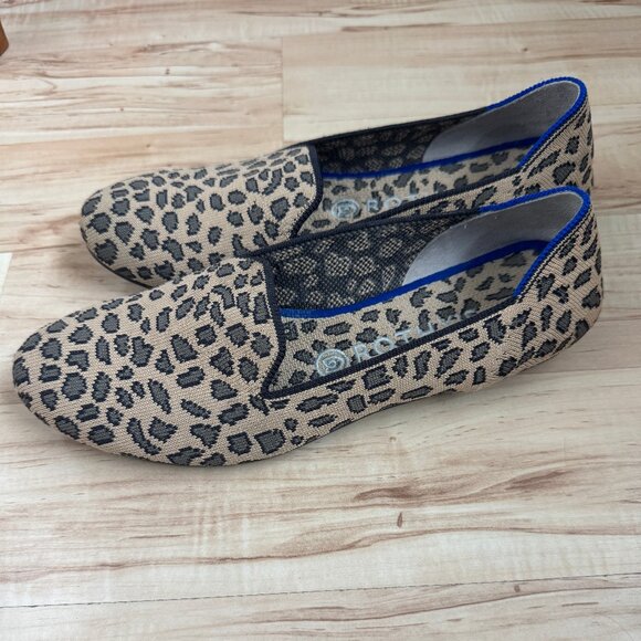 Rothy's Leopard Spot Loafers- Blue lining - Picture 1 of 5